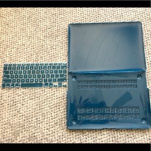 dark teal macbook air 13in laptop hard cover